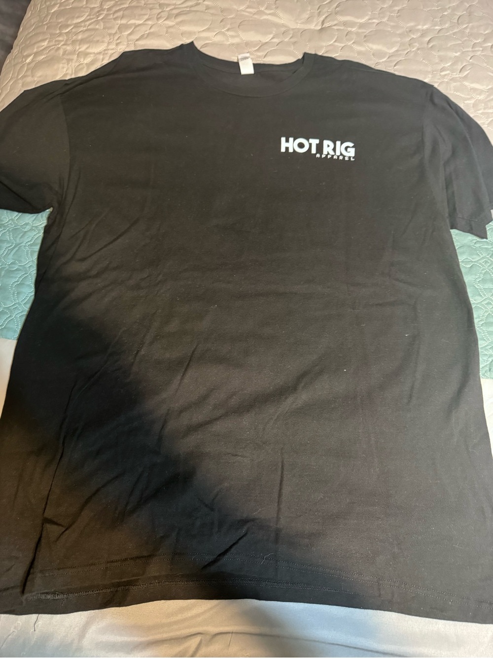 HOT.RIG Black Short-Sleeve Crew Tee